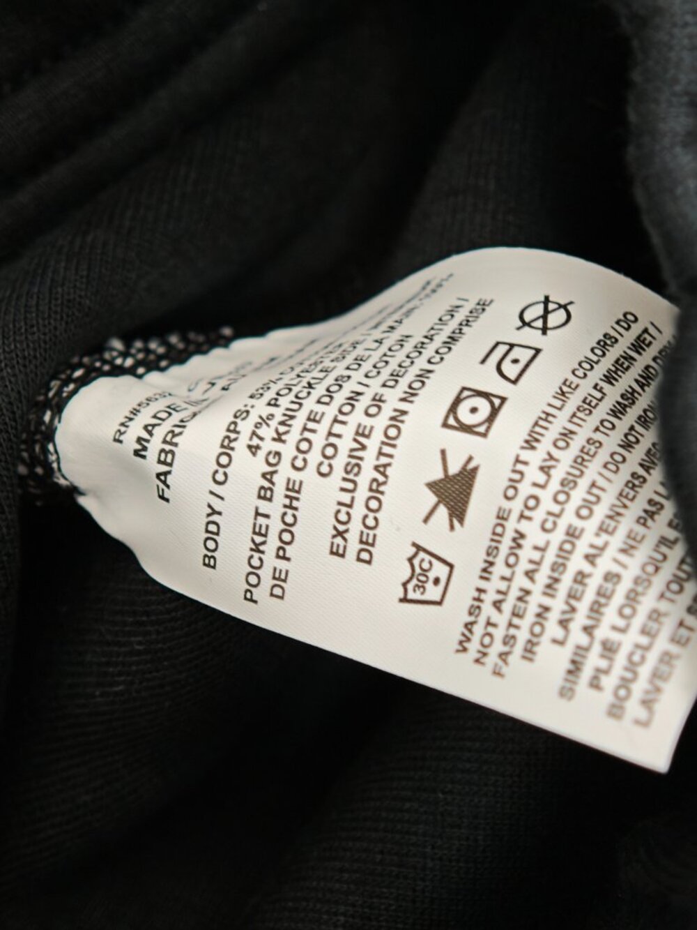 NOCTA Style Black Wide‑Leg Sweatpants Yellow Logo Zip Pocket Casual Track Pants - Picture 7 of 8